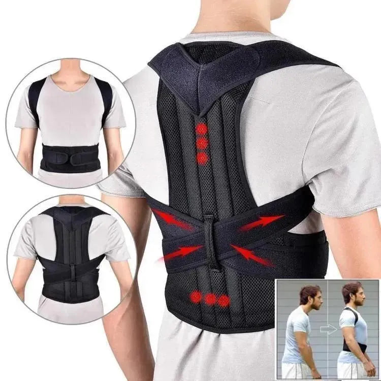 Adjustable Posture Corrector Belt for Men & Women | Back Support Shoulder Brace & Spine Alignment Support