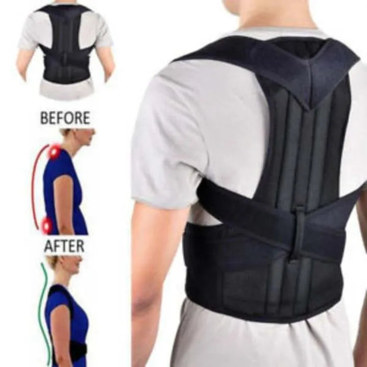 Adjustable Posture Corrector Belt for Men & Women | Back Support Shoulder Brace & Spine Alignment Support
