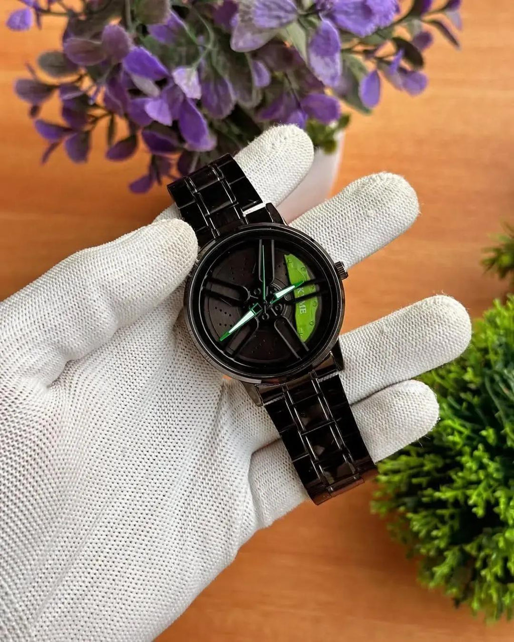 Stainless steel spinning watch for Mens & Womens