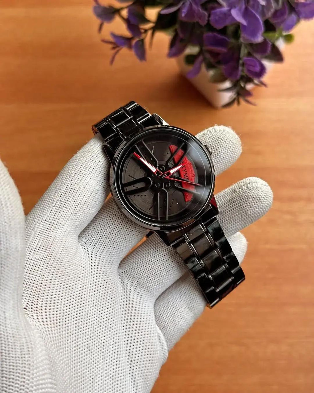 Stainless steel spinning watch for Mens & Womens
