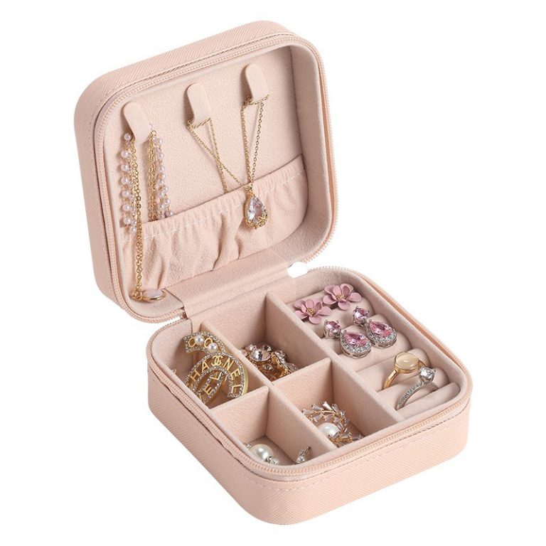 Leather Travel jewellery Box
