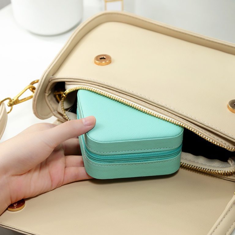 Leather Travel jewellery Box