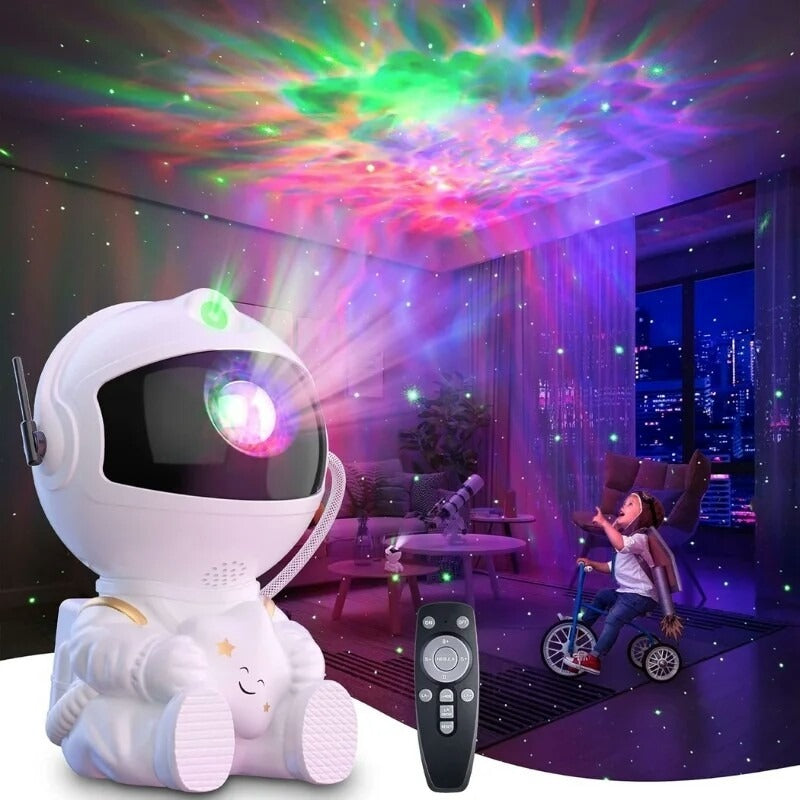 🚀 Astronaut Galaxy Star Projector Night Light 🌌