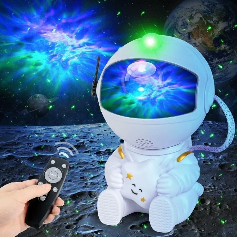 🚀 Astronaut Galaxy Star Projector Night Light 🌌
