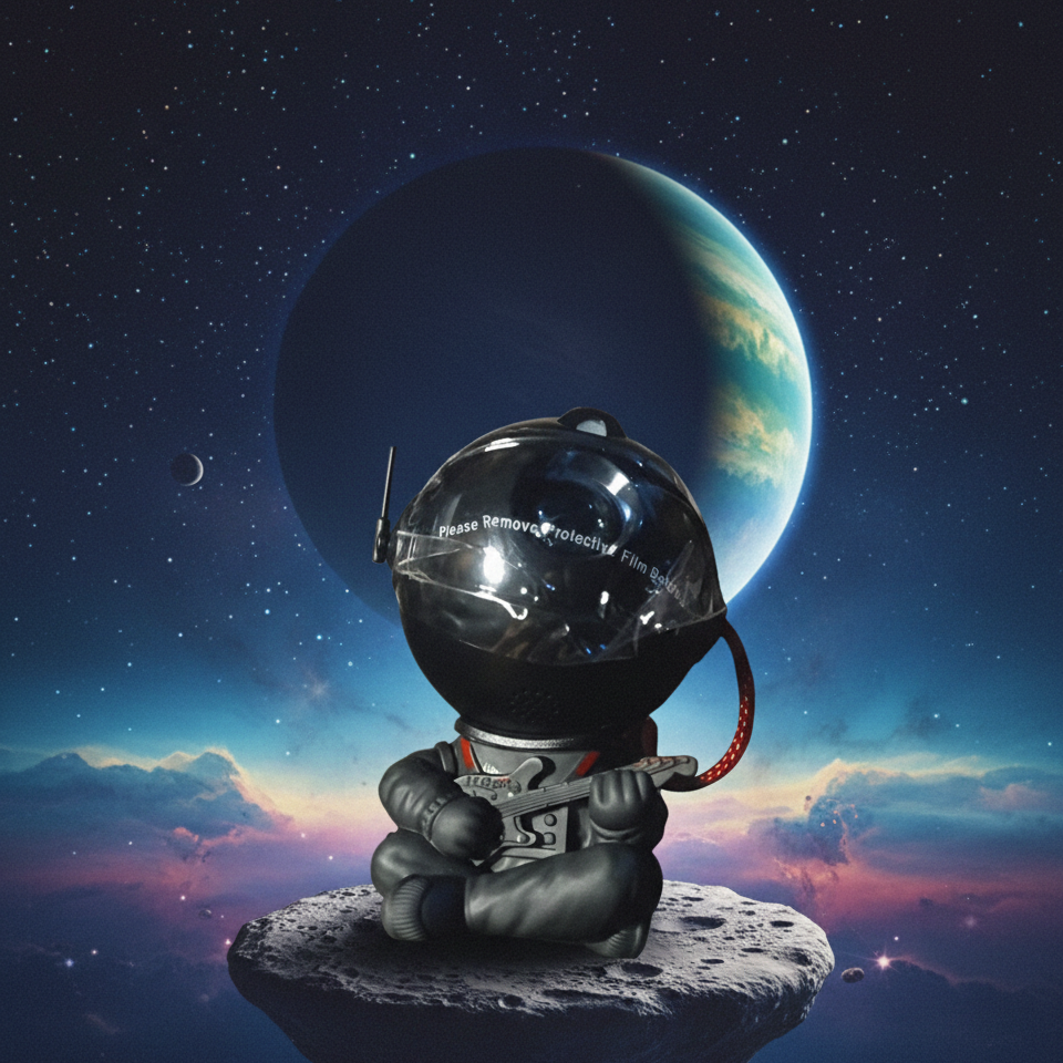 🚀 Astronaut Galaxy Star Projector Night Light 🌌