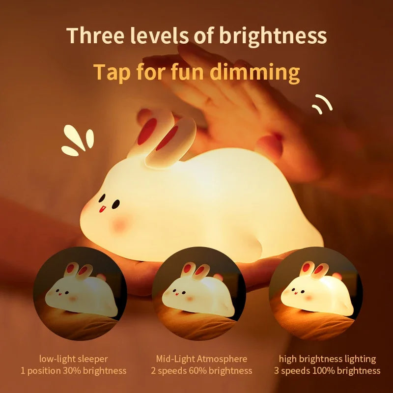 Cute Rabid Silicon Lamp /Rabit night Light