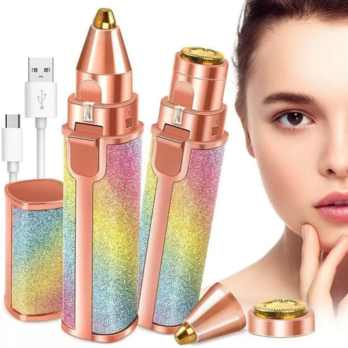 Electric Eyebrow Trimmer for Women | USB Rechargeable Facial Hair Remover