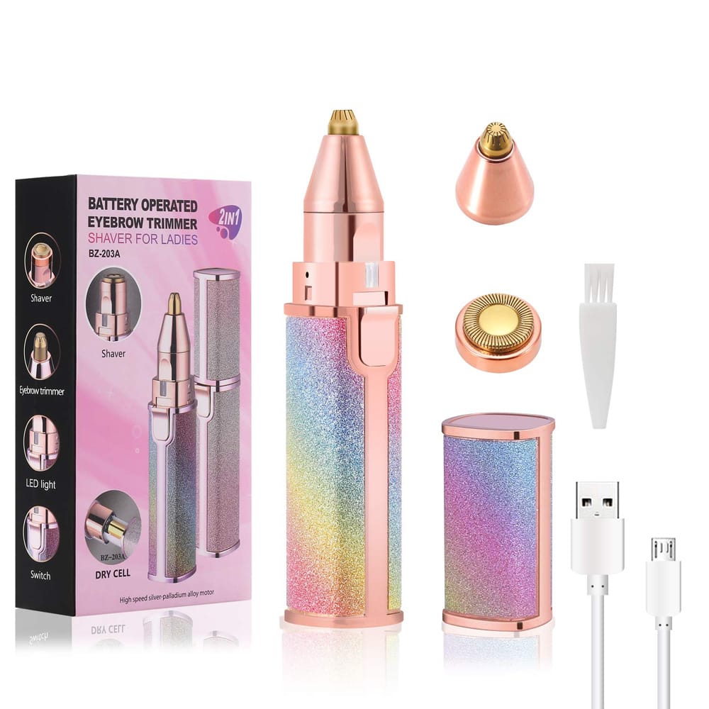 Electric Eyebrow Trimmer for Women | USB Rechargeable Facial Hair Remover