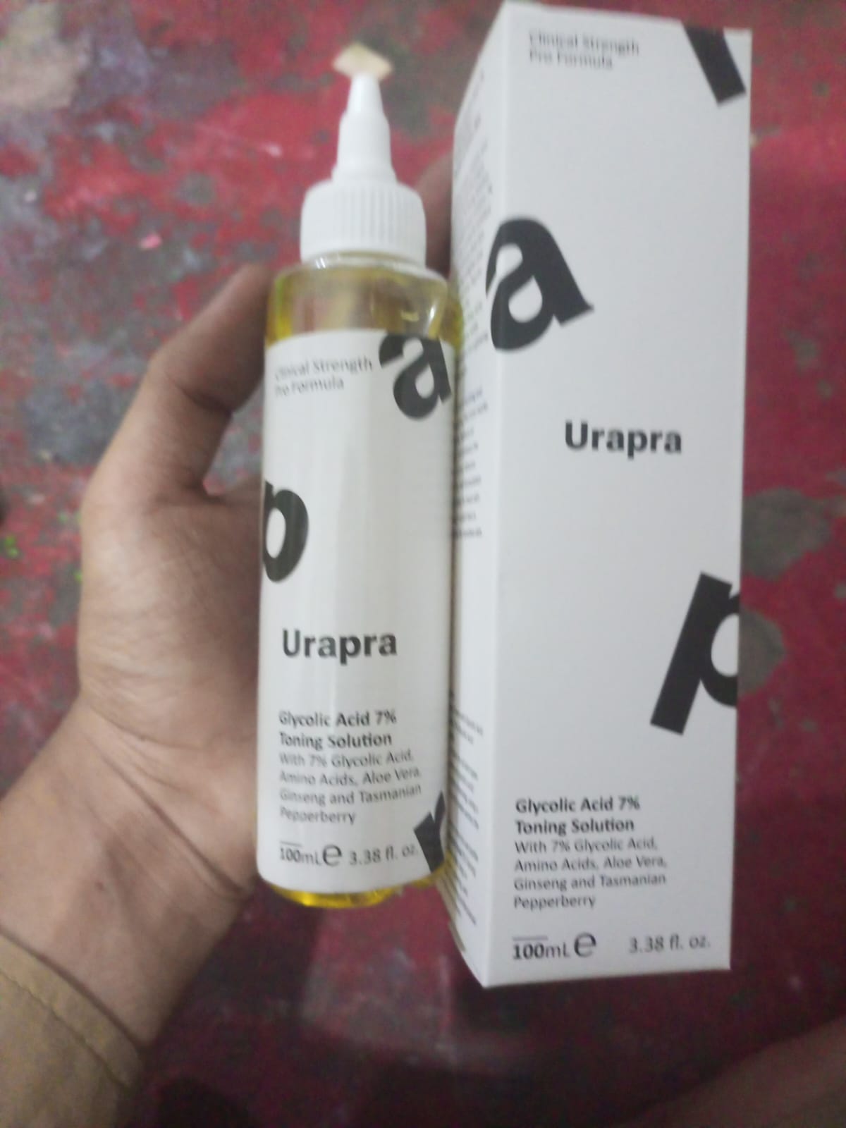 Urapra Glycolic Acid 7% Toning Solution – Exfoliating Toner for Bright, Smooth & Glowing Skin (100ml)